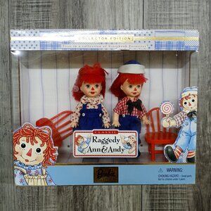 1999 Barbie Collectibles RAGGEDY ANN & ANDY Kelly & Tommy Dolls Boxed